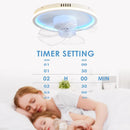 Axyaa RGB Dimmable Ceiling Fan Light for Interior Decor