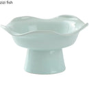 Axya Ceramic Plate Set: Sushi, Cake Stand, Dessert Dishes, Solid Color Tableware