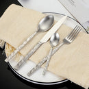 Axyaa Stainless Steel Tableware Set - Knife, Fork, Spoon, Teaspoon