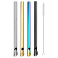 Axyaa Stainless Steel Straw Set for Bubble Tea & Smoothies