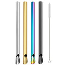 Axyaa Stainless Steel Straw Set for Bubble Tea & Smoothies