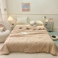 Axyaa Washed Cotton Quilt, Embroidered, Summer Cool, Air Conditioner Quilt