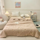 Axyaa Washed Cotton Quilt, Embroidered, Summer Cool, Air Conditioner Quilt