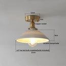 Axyaa Modern Ceramic LED Ceiling Lamp White for Porch & Balcony