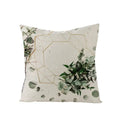 Axyaa Green Leaf Linen Pillow Cover - Stylish Sofa Decor & Home Accent