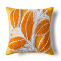 Axyaa Soft Tufted Pompom Leaves Cushion Cover for Sofa Bed, 45x45cm