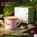 Axyaa Ceramic Butterfly Coffee Cup with Lid | Exquisite Afternoon Tea Floral Mug