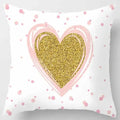 Axyaa Yellow Pink Pattern Square Pillowcase Home Decoration Cushion Cover