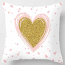Axyaa Yellow Pink Pattern Square Pillowcase Home Decoration Cushion Cover