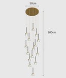 Axyaa Nordic Stair Chandelier Dining Living Room Pendant Ceiling Light
