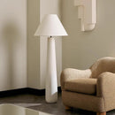 Axyaa Cream Nordic Art Mushroom Floor Lamp: Designer Fabric Lighting for Stylish Living Rooms