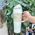 Axyaa 40oz Stainless Steel Vacuum Flask Sport Travel Mug with Handle
