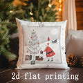 Axyaa Christmas Digital-Print Pillowcases for Sofa Bedroom Car - Festive Cushion Cover
