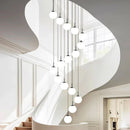 Axyaa Staircase Chandeliers LED Pendant Light for Modern Living Room Decor