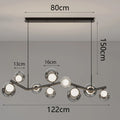 Axyaa LED Pendant Light: Modern Home Decor Chandeliers for Living Room and Dining Room
