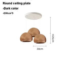 Axyaa Nordic Wooden Round Ball Pendant Lamp for Living Room & Bedroom