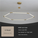 Axyaa Modern Double Row LED Chandelier for Office Meeting Room and Front Desk