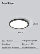 Axyaa Ultrathin LED Ceiling Lamp Remote Control for Modern Interior Lighting