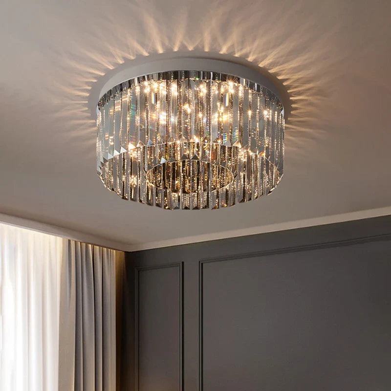Luxury Villa Crystal Chandelier - Axyaa Nordic Ceiling Light