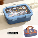 Axyaa Cartoon Plastic Lunch Box & Soup Bowl Set