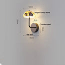 Axyaa Bulgari Stone LED Outdoor Wall Light Waterproof Wabi Sabi Design