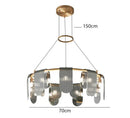 Axyaa Vintage Pendant Ceiling Chandelier for Indoor Dining Room and Living Room Lighting