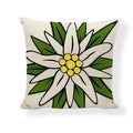 Axyaa Floral Linen Pillowcase 45*45cm for Home & Office Decor