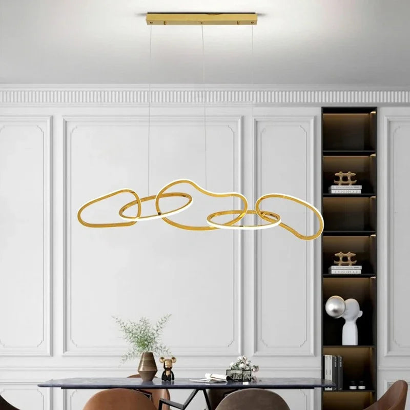 Axyaa Stainless Steel Pendant Chandelier for Modern Home Decor