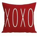 Axyaa Dwarf LOVE XOXO Valentine's Day Pillowcase for Home Room Sofa
