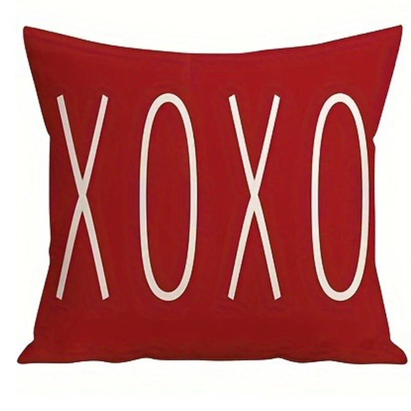 Axyaa Dwarf LOVE XOXO Valentine's Day Pillowcase for Home Room Sofa