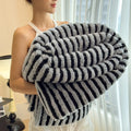 Axyaa Fluffy Rabbit Plush Fleece Throw Blanket for Sofa and Bed