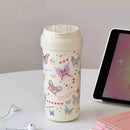 Axyaa Kawaii Butterfly Stainless Steel Thermos with Filter Straw