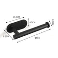 Axyaa Self Adhesive Stainless Steel Paper Holder for Kitchen Wall Storage