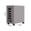Axyaa Rolling Laundry Basket & Toy Storage Cart - Portable & Multifunctional