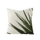 Axyaa Green Leaf Linen Pillow Cover - Stylish Sofa Decor & Home Accent