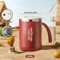 Axyaa Double Wall Stainless Steel Insulated Mug with Sliding Lid - Leak Proof