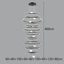Axyaa Modern Staircase Chandeliers LED Pendant Light Lamps for Living Room