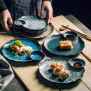 Axyaa Vintage Ceramic Dessert Plate Set - Creative Molecular Cuisine Tableware