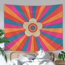 Boho Sun Moon Phase Rainbow Tapestry by Axyaa - Bedroom Decor Bedspread