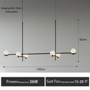 Axyaa Modern Glass Ball LED Ceiling Chandelier for Home Lighting