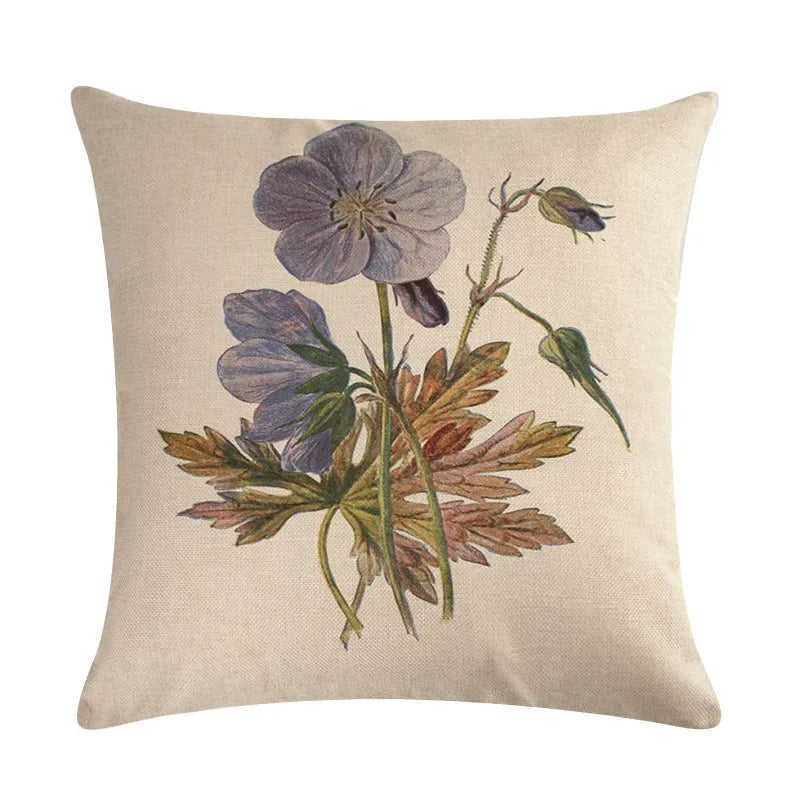 Axyaa Nordic Printed Cotton Linen Pillowcase for Home Office Decor 45*45cm