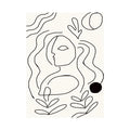 Minimalist Abstract Lines Plush Rug by Axyaa