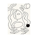 Minimalist Abstract Lines Plush Rug by Axyaa