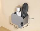 Axyaa Aluminum Comb Rack Bathroom Organizer with Wall-mounted Storage Box