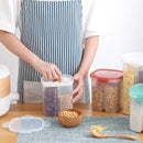 Axyaa 3L Transparent Rice Bucket Storage Container Kitchen Organizer