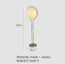 Axyaa White Bubble LED Floor Lamp - Nordic Silver Design