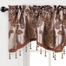 Axyaa Luxury Jacquard Weave Valance Curtain for Home Decoration