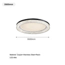 Axyaa Nordic Italian Minimalist Copper Resin Ceiling Light