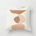Pink Brown Geometric Pillows Case 45*45cm - Axyaa Decorative Cushions Cover
