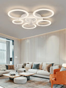 Axyaa Modern Acrylic Iron Ceiling Fan Light with Dimmable Remote Control